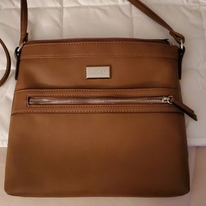 Leather cross body bag